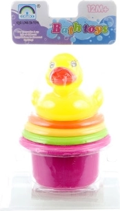 Bunte Becher mit Badeente