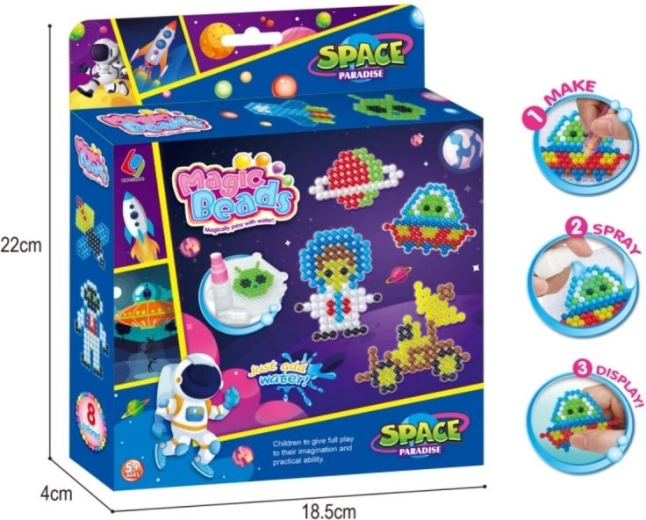 Weltraum-Motive und Inspiration in der Packung