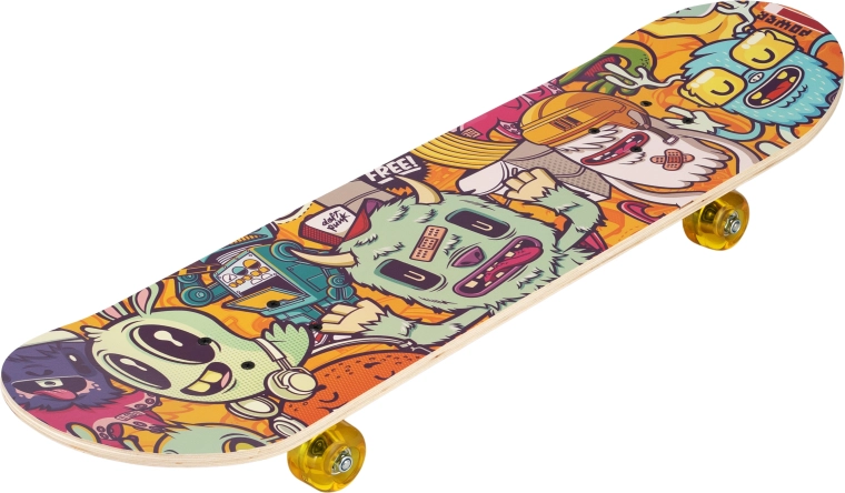 Skateboard Monsters 31" – bunte Monster