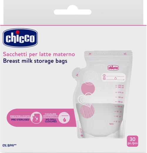 Chicco Muttermilchbeutel 250 ml, 30 Stk.