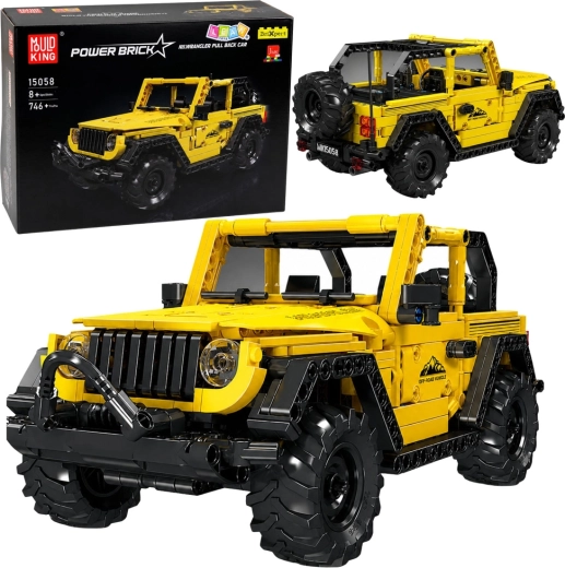 Konstruktionsbausatz Geländeauto Wrangler Gelb (746 Teile)