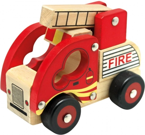 Bino Holz-Feuerwehrauto