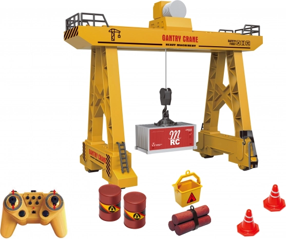 Fahrbarer RC-Portalkran mit Fernsteuerung 33 × 17 × 27 cm