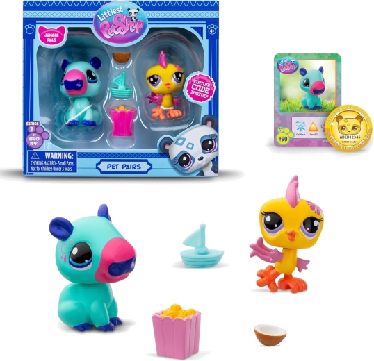 Hasbro Littlest Pet Shop Pet Jungle Set mit Figuren und Zubehör
