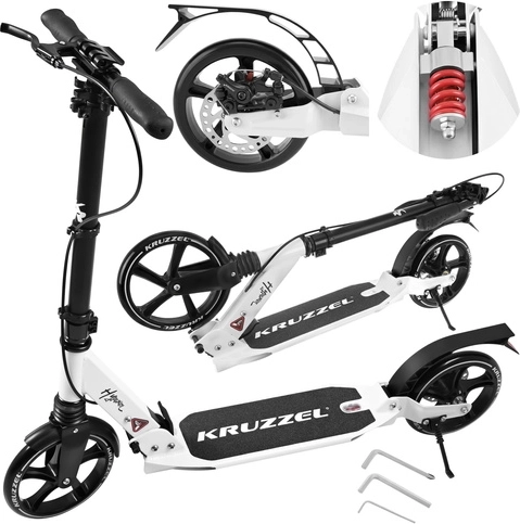 Schnelles Falten, Federung und verstellbarer Lenker