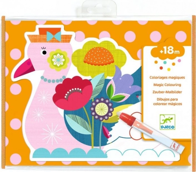 Wasser-Ausmalbilder DJECO – Regenbogentiere