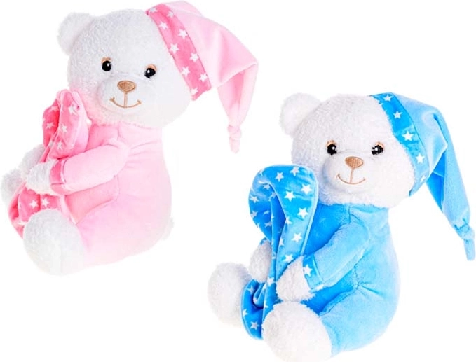 Plüsch-Teddybär mit Rassel 15 cm