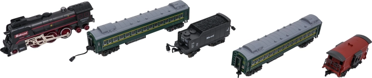 Großes Wagen-Set und detaillierte Ausführung