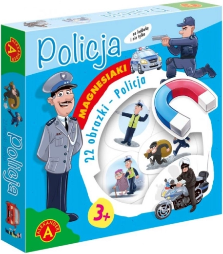 Magnetisches Set Polizei ALEXANDER – Lernbilder für Kinder