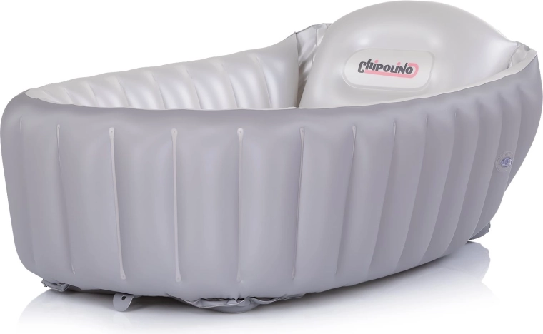 Chipolino aufblasbare Babybadewanne Baby Cloud grau