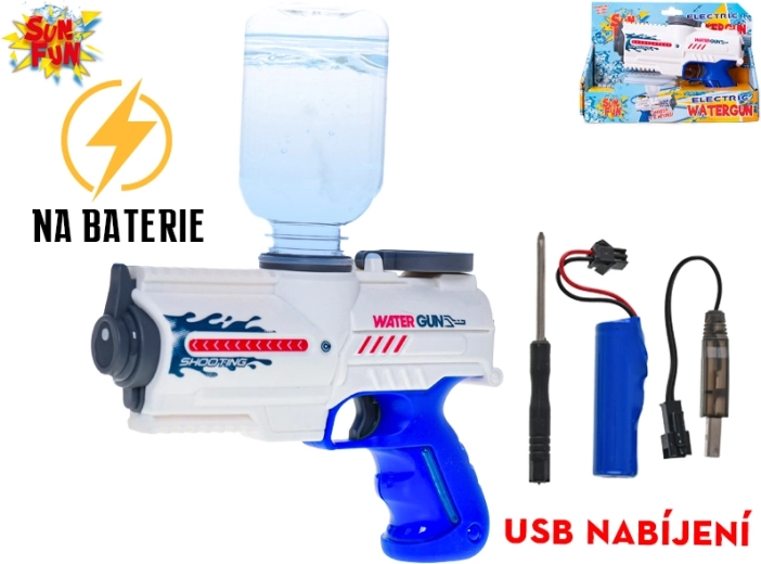 Sun Fun elektrische Wasserpistole mit wiederaufladbarem Akku 200 ml