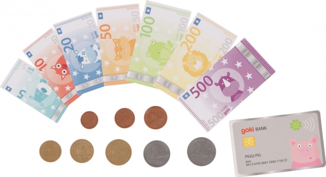 Kinder Geld mit Kreditkarte Tierische Euro