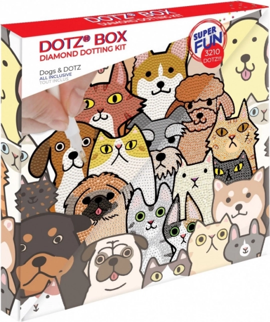 Diamond Dotz Set – Hunde und Katzen Box