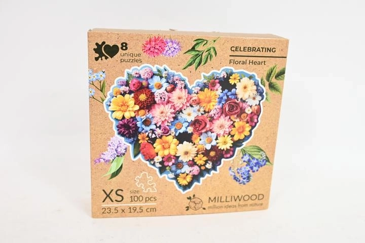 Milliwood Holzpuzzle Blumenherz „Celebrating“