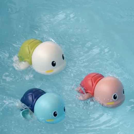 Woopie schwimmende Aufzieh-Schildkröte für die Badewanne – blau