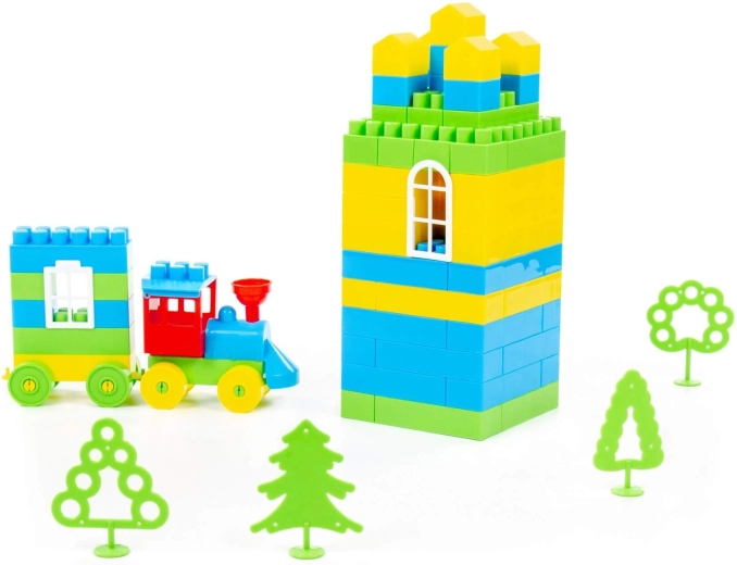 Hohe Türme und ein Zug für fantasiereiche Welten