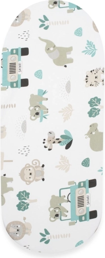 Baumwoll-Spannbettlaken für den Kinderwagen NEW BABY Safari 35 × 75 cm