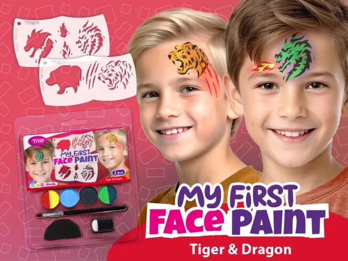 My First FacePaint Gesichtsbemalung Tiger und Drache