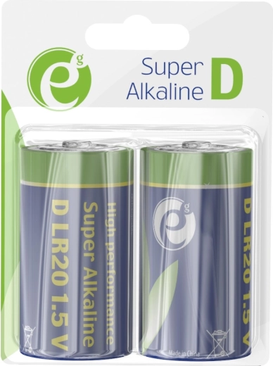 Alkaline-Batterien D LR20 1,5 V, 2 Stk.