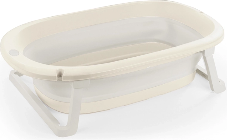 Faltbare Babybadewanne Relax, beige, 75,5 × 46,5 × 20,5 cm