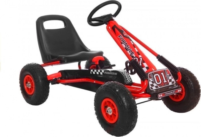 Tret-Gokart A-15 mit Luftreifen – Rot