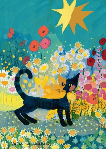 Puzzle Katze im Meer der Blumen 1000 Teile SCHMIDT