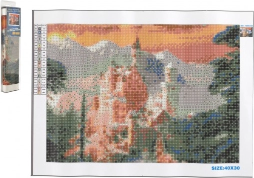 Diamantmalerei NORIMPEX – Neuschwanstein im Winter 30 × 40 cm