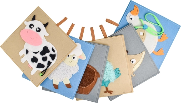 6 Tiere, 6 verschiedene Texturen