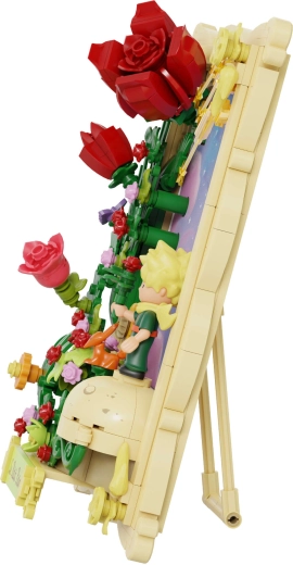 Dekorative 3D-Szene mit Standfuß