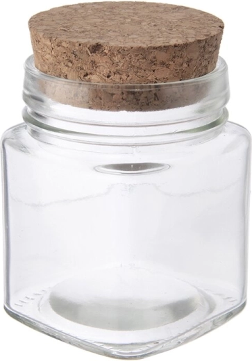 Glasdose mit Korkverschluss 160 ml