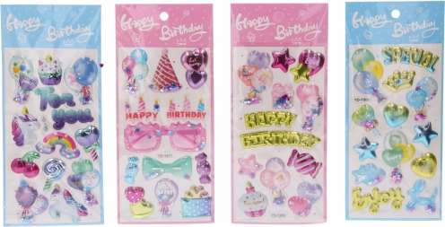 Dekorative Glitzeraufkleber 22x9,5 cm