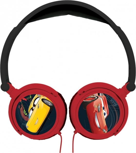 Kinder Faltbare kabelgebundene Kopfhörer DISNEY Cars mit Lautstärkebegrenzung