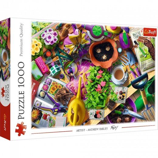 Puzzle 1000 Teile – Aufräumen im Garten TREFL