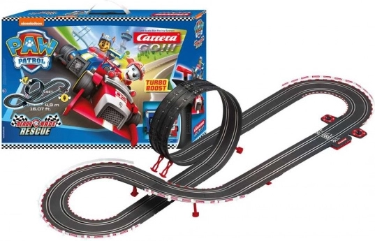 Carrera GO Autorennbahn Paw Patrol 4,9 m mit Looping und Rundenzähler