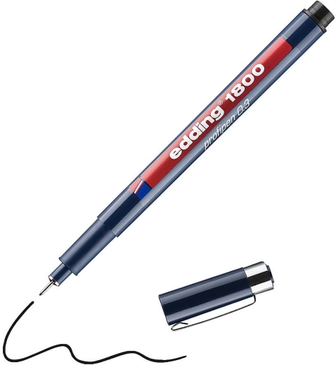 Edding 1800 Fineliner schwarz 0,3 mm