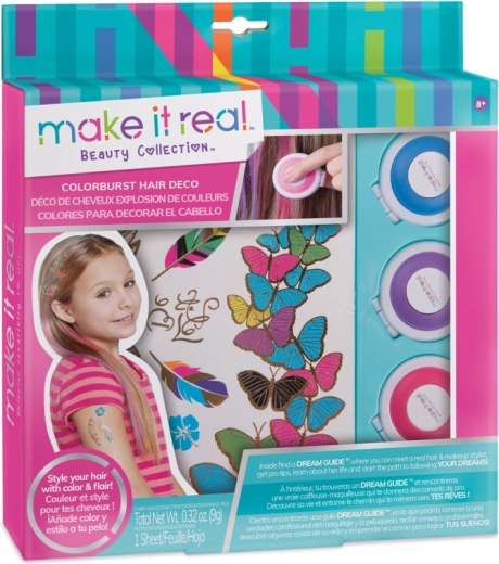 Haarkreiden mit temporären Tattoos