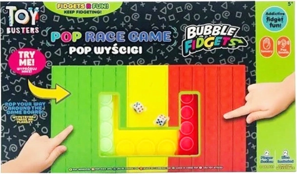 Brettspiel TOY BUSTERS Pop Race – Rennspiel für 2 Spieler