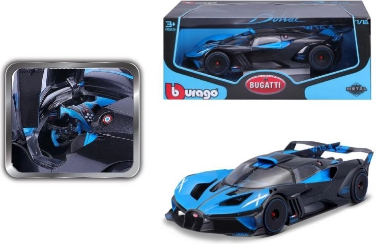 Modell Bugatti Bolide blau/schwarz 1:18