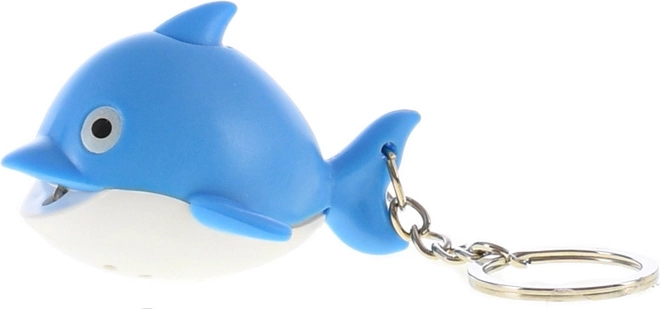 Kinder-Schlüsselanhänger Delfin mit Licht und Sound – 1 Stück