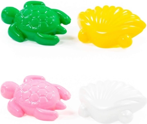 Sandförmchen Schildkröte und Muschel – Set