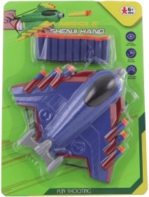 Katapultflieger mit Schaumstoffgeschossen