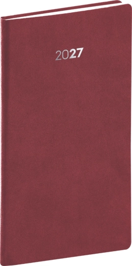 Notique Taschenkalender Balakon 2027 bordeaux 9 × 15,5 cm