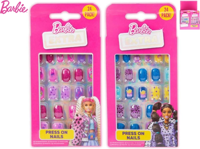 BARBIE Aufklebbare Nägel-Set für Kinder