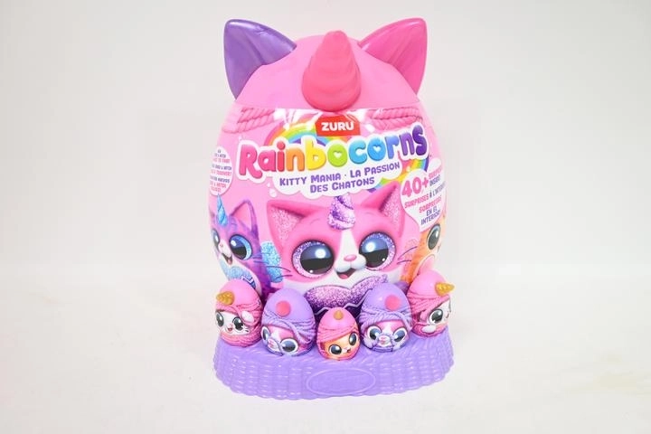 ZURU Rainbocorns Eggzania Kitty Mania mittelgroßes Überraschungsei - 1 Stück