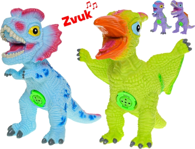 Interaktiver Dinosaurier mit Batterien 18–21 cm mit Geräuschen