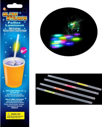 Leuchtende Strohhalme 6 Stk. SPARKYS