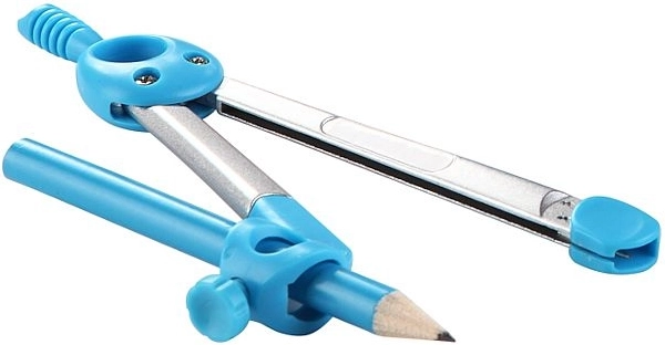 Zirkel KEYROAD Jelly Bean im Etui – blau