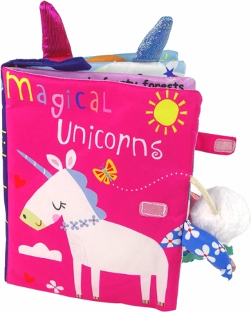 Buntes weiches Buch Einhorn