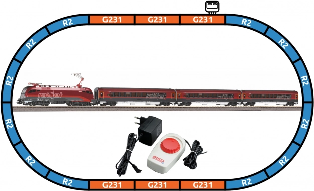 Piko Startset Personenzug RAILJET ÖBB Taurus H0