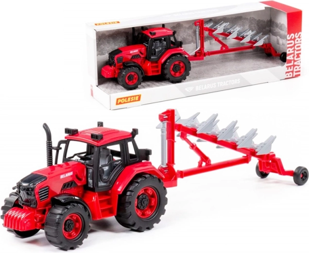 Traktor Belarus mit Pflügen – Kindermodell